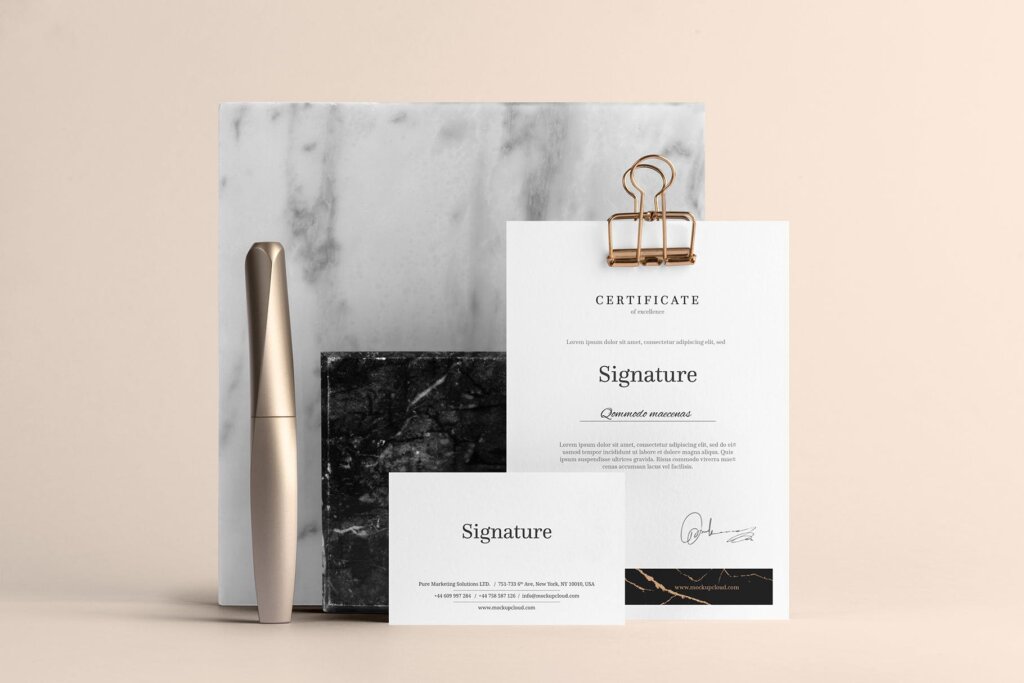 高品质办公品牌VI样机模型素材下载Signature Branding Mockup Vol. 1插图5