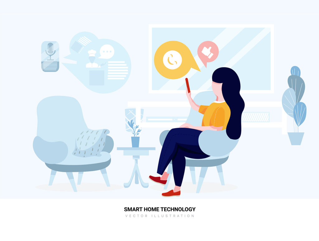 网站素材生活场景插图素材下载Scorpius – Smart Home Technology Vector Scenes插图5