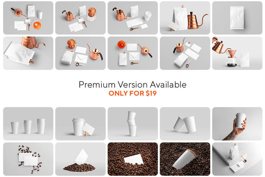 精致咖啡品牌包装样机素材模版Coffeehouse Branding Mockup插图2