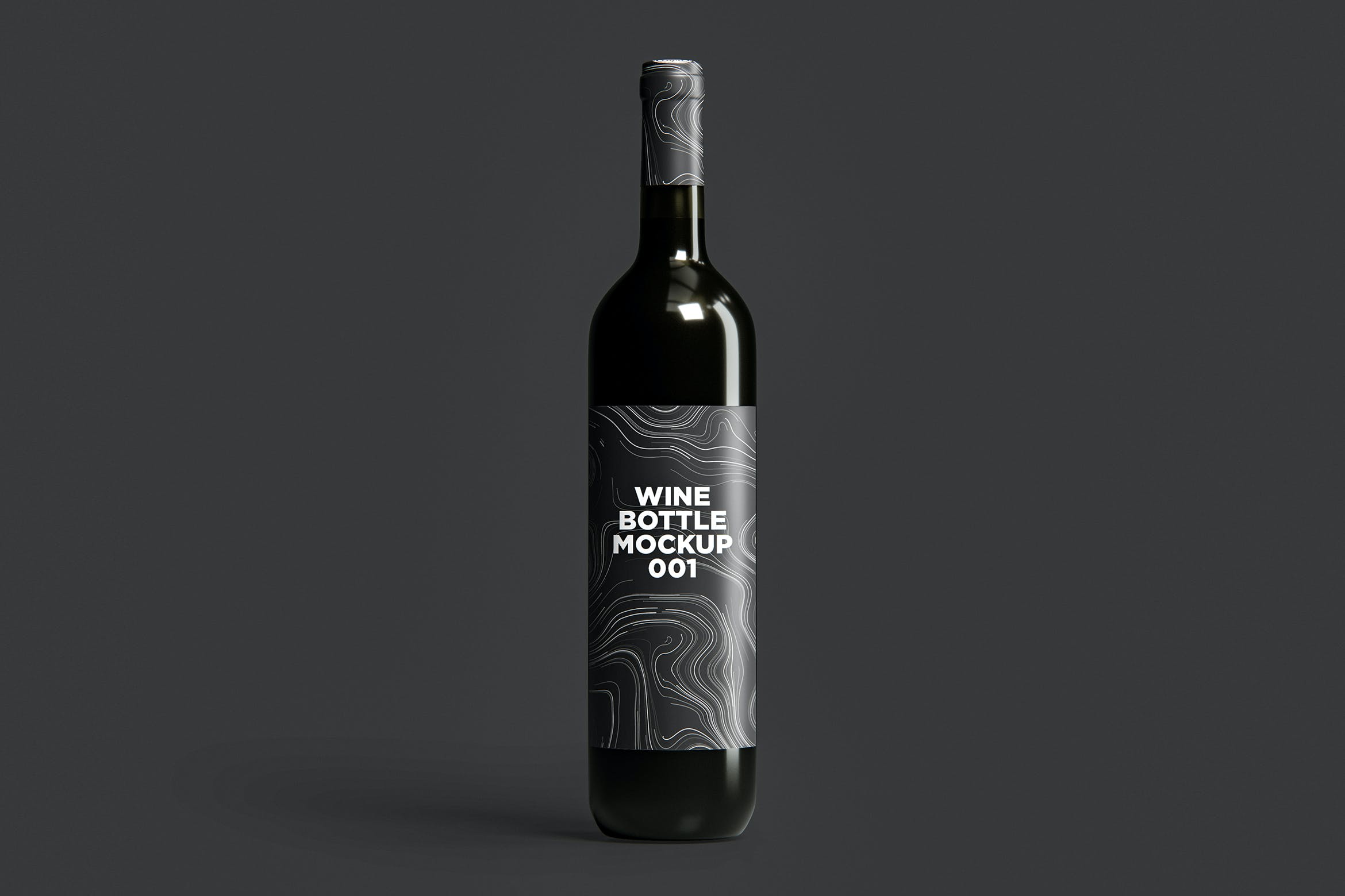 高端品牌国外葡萄酒瓶模型样机素材001EPES8X2插图
