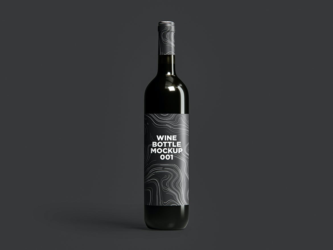 高端品牌国外葡萄酒瓶模型样机素材001EPES8X2插图2