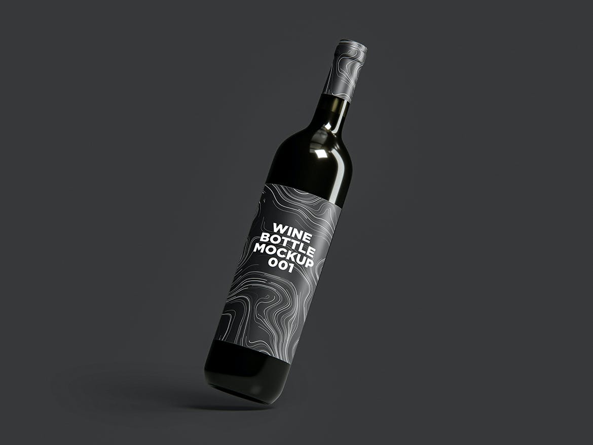 高端品牌国外葡萄酒瓶模型样机素材001EPES8X2插图3