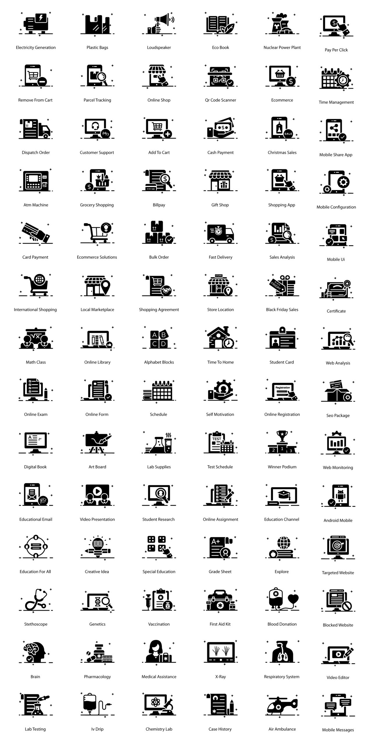 600个高级大纲图标线性图标模板素材插图14