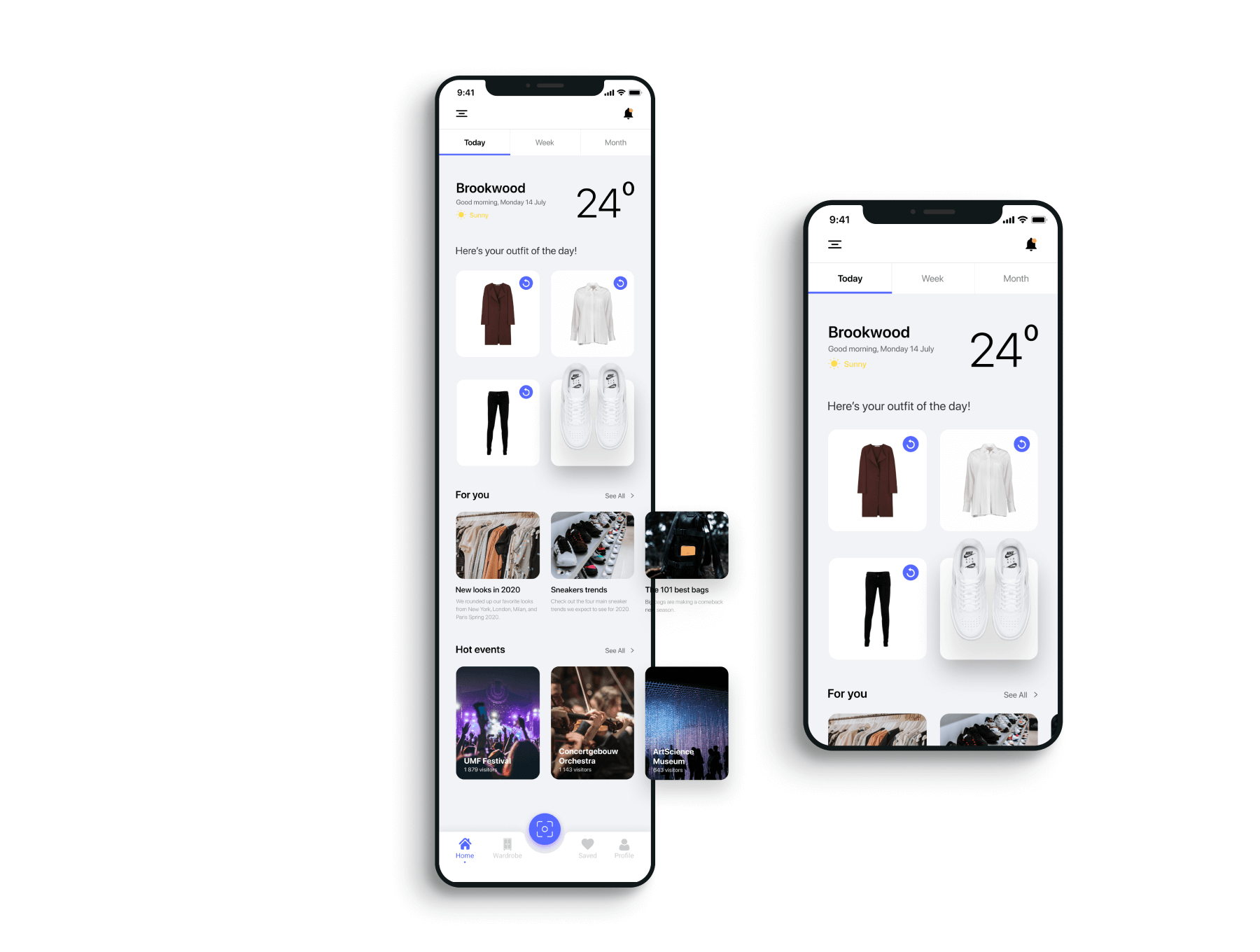 日常装备出行地图类移动应用程序模版素材Pheal — outfit for every day, mobile application插图5