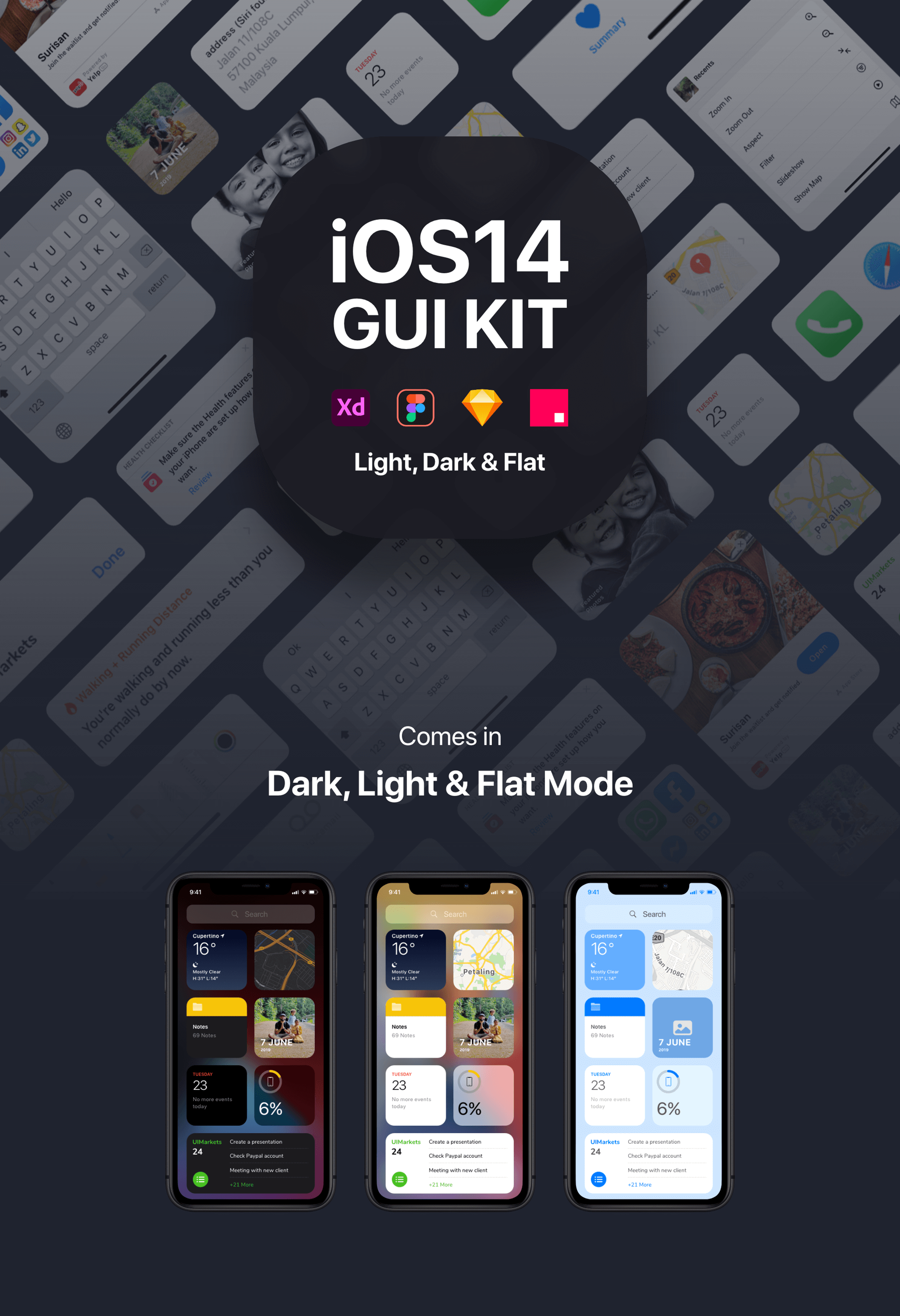 iOS14 GUI套件模版控件下载iOS14 GUI KIT插图1
