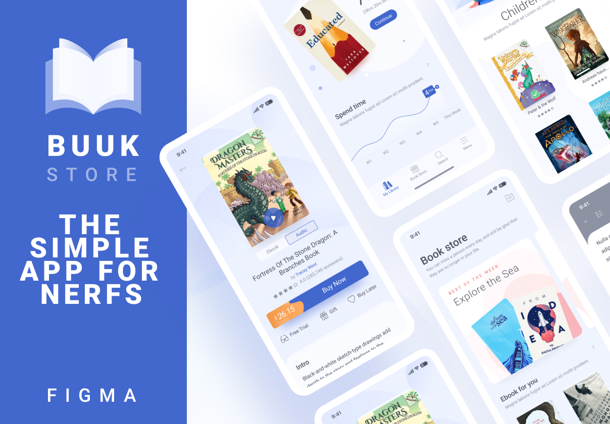 书店管理书应用模版素材下载Book Store – The fresh book app for nerd插图2