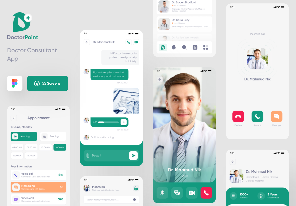 医生顾问移动应用程序 DoctorPoint Doctor Consultant Mobile App插图
