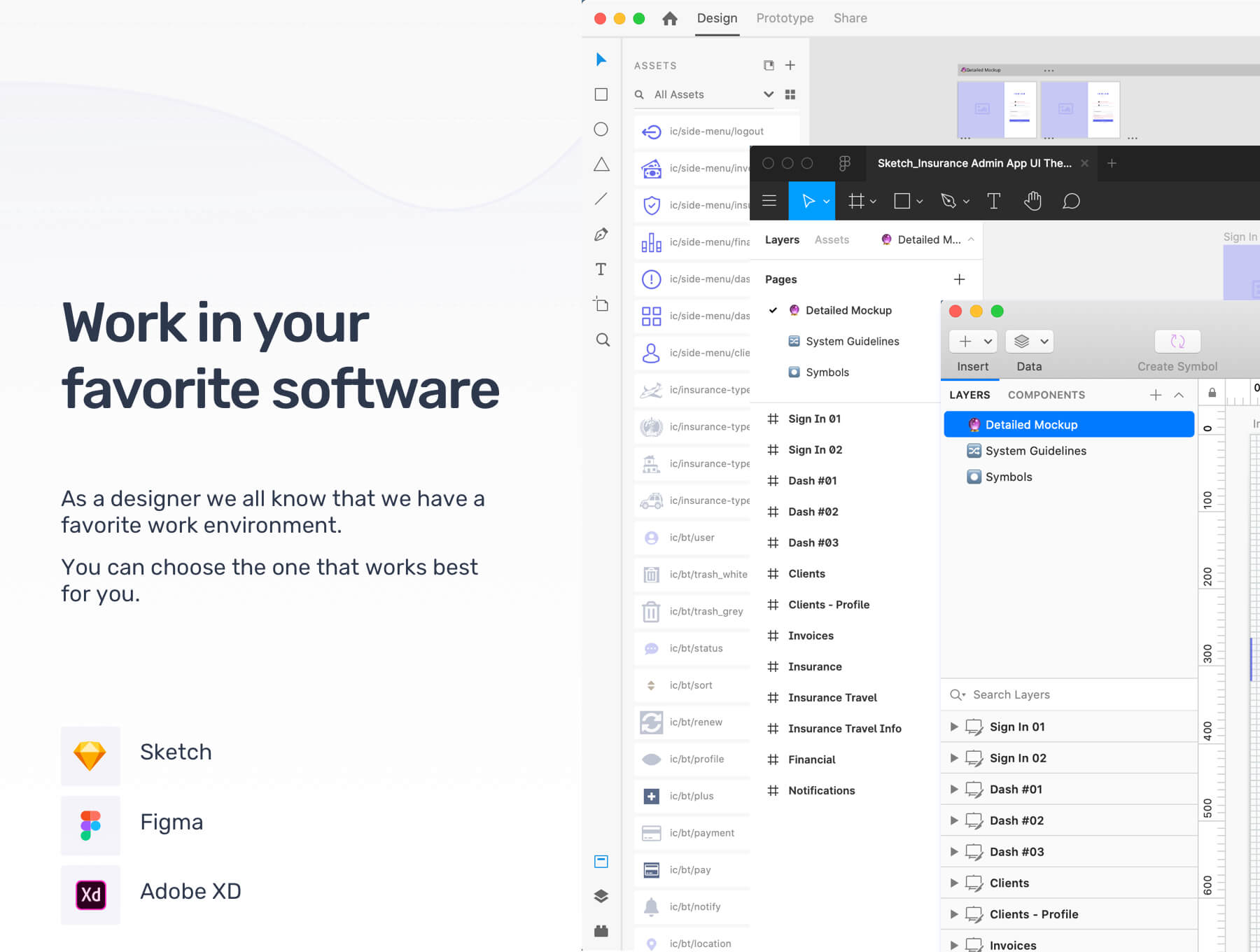 互联网中台系统仪表板Web UI套件模版素材下载 Indigo Insurance Admin Dashboard Web UI Kit插图5