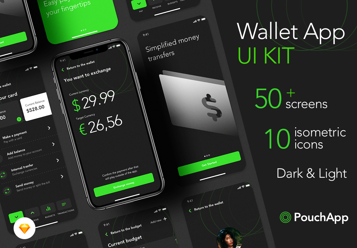 钱包应用程序用户界面套件Wallet App UI KIT插图