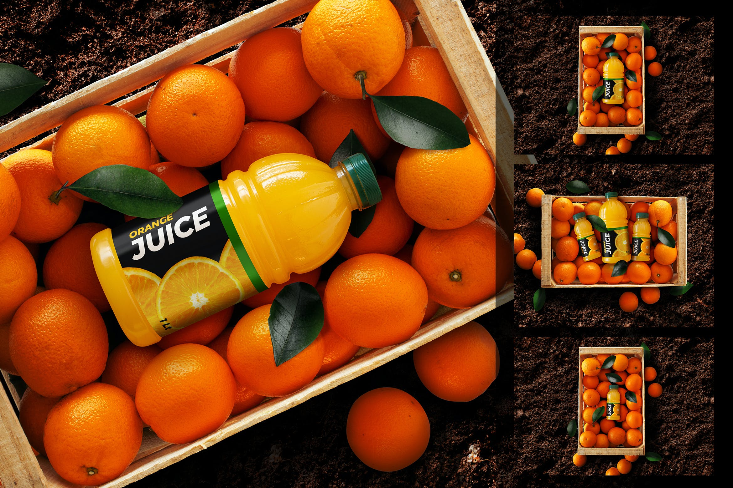 橙汁瓶外包装样机模板素材样机下载FV3AZ4D插图