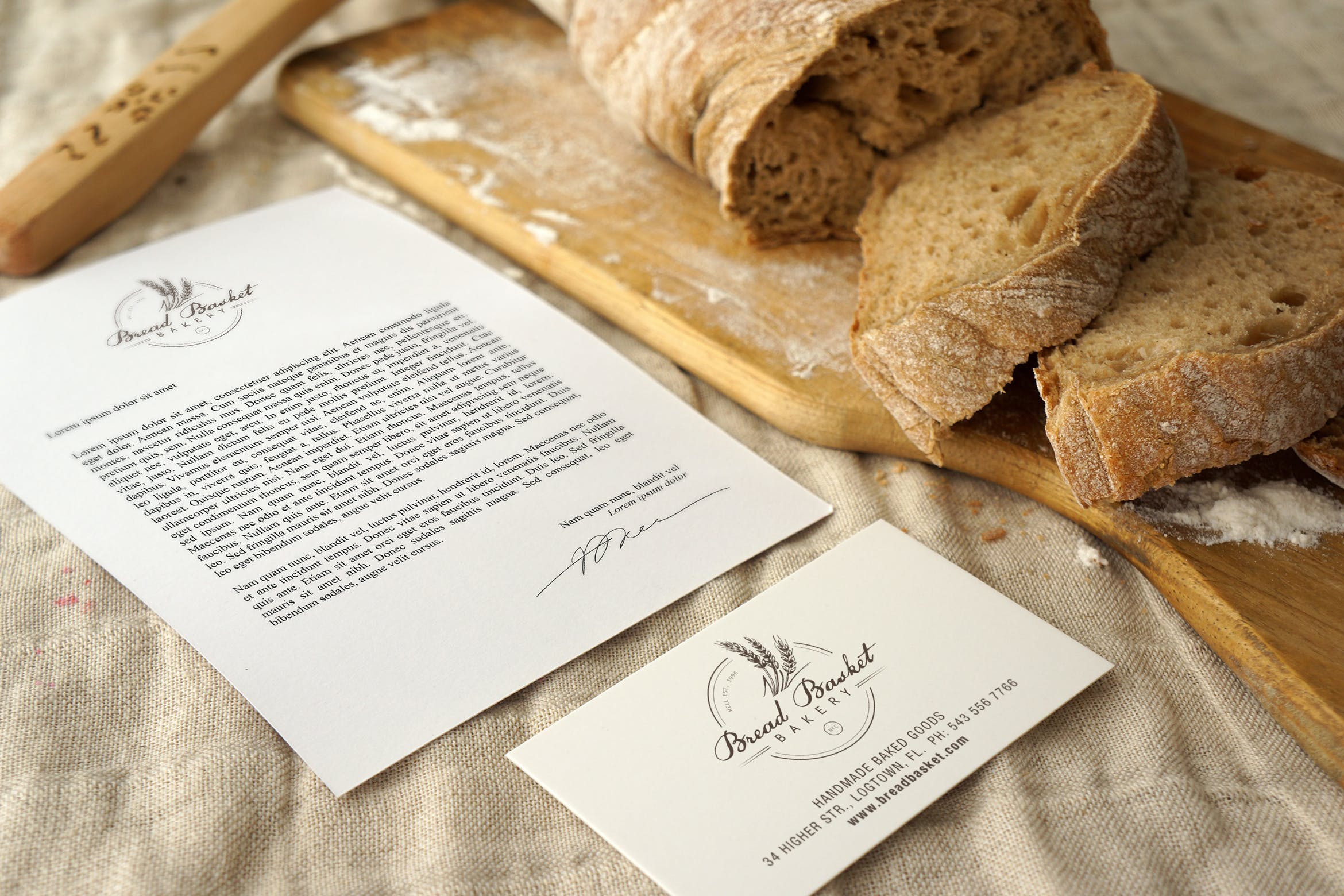 面包甜点系列面包品牌样机模版素材TVBNZU插图