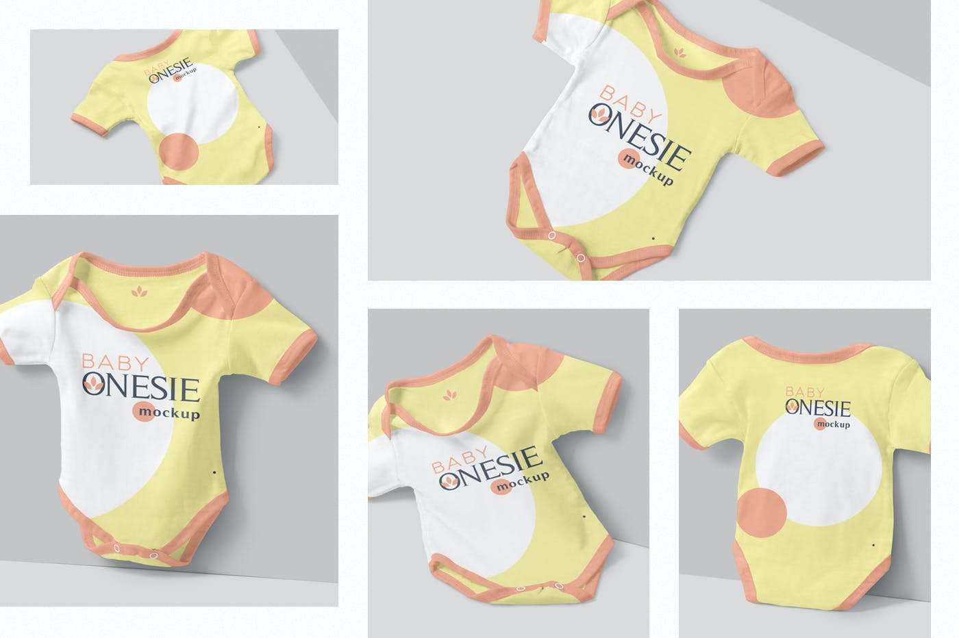 新生儿婴儿服装婴儿连体衣样机模版素材 2ELHMWD插图1