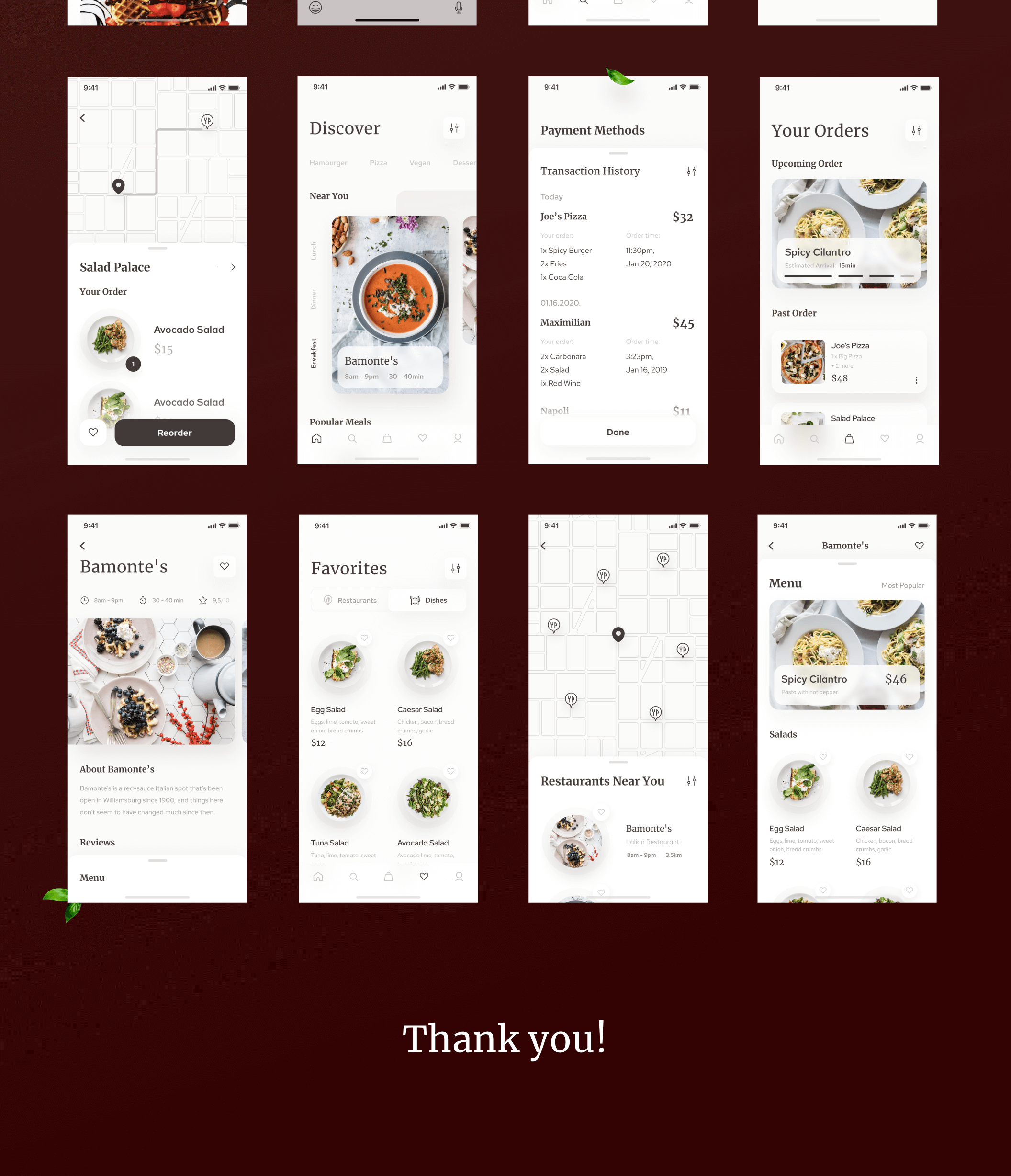 美食类移动应用程序素材模板Homes – Food Delivery App插图2