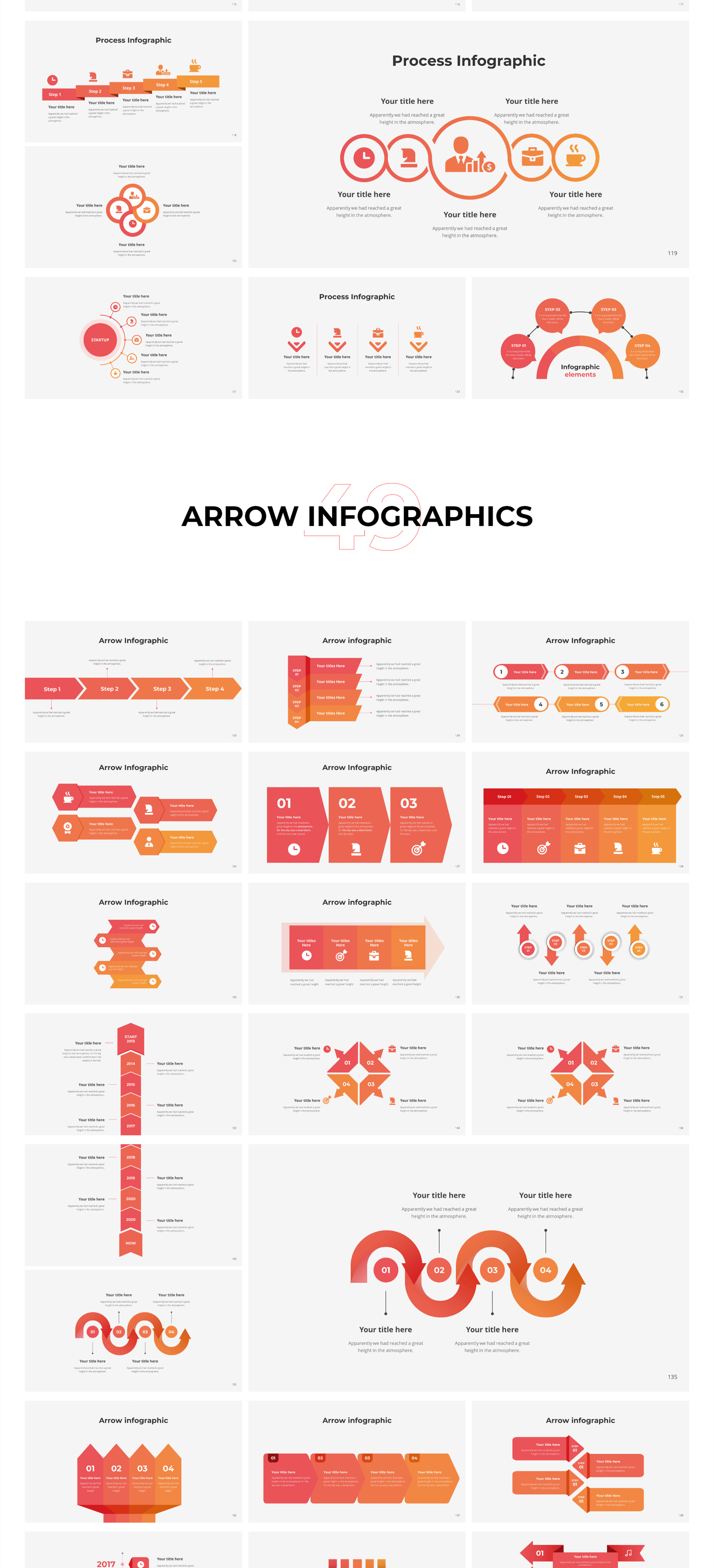 高质量的创意信息图表幻灯片模板素材Infographics – Massive插图8