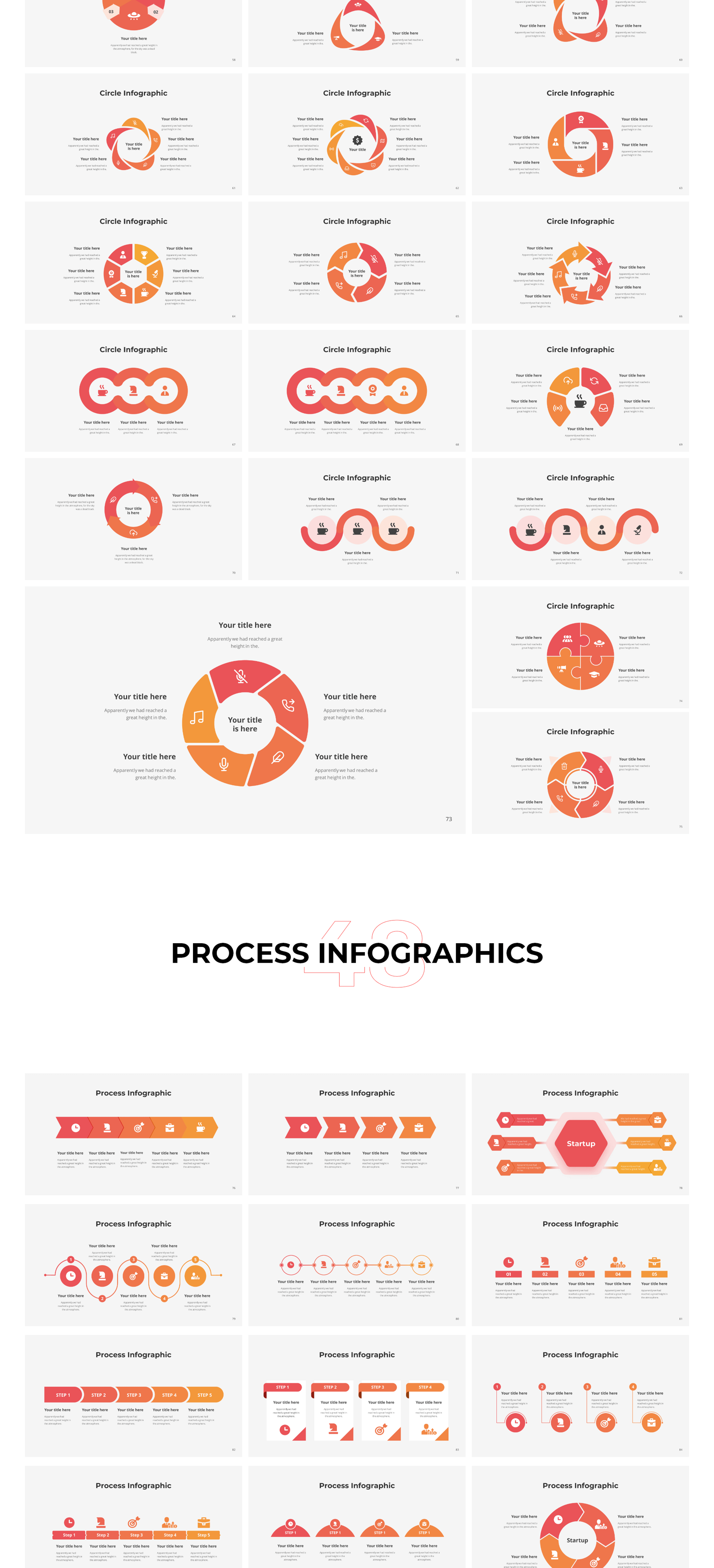 高质量的创意信息图表幻灯片模板素材Infographics – Massive插图10