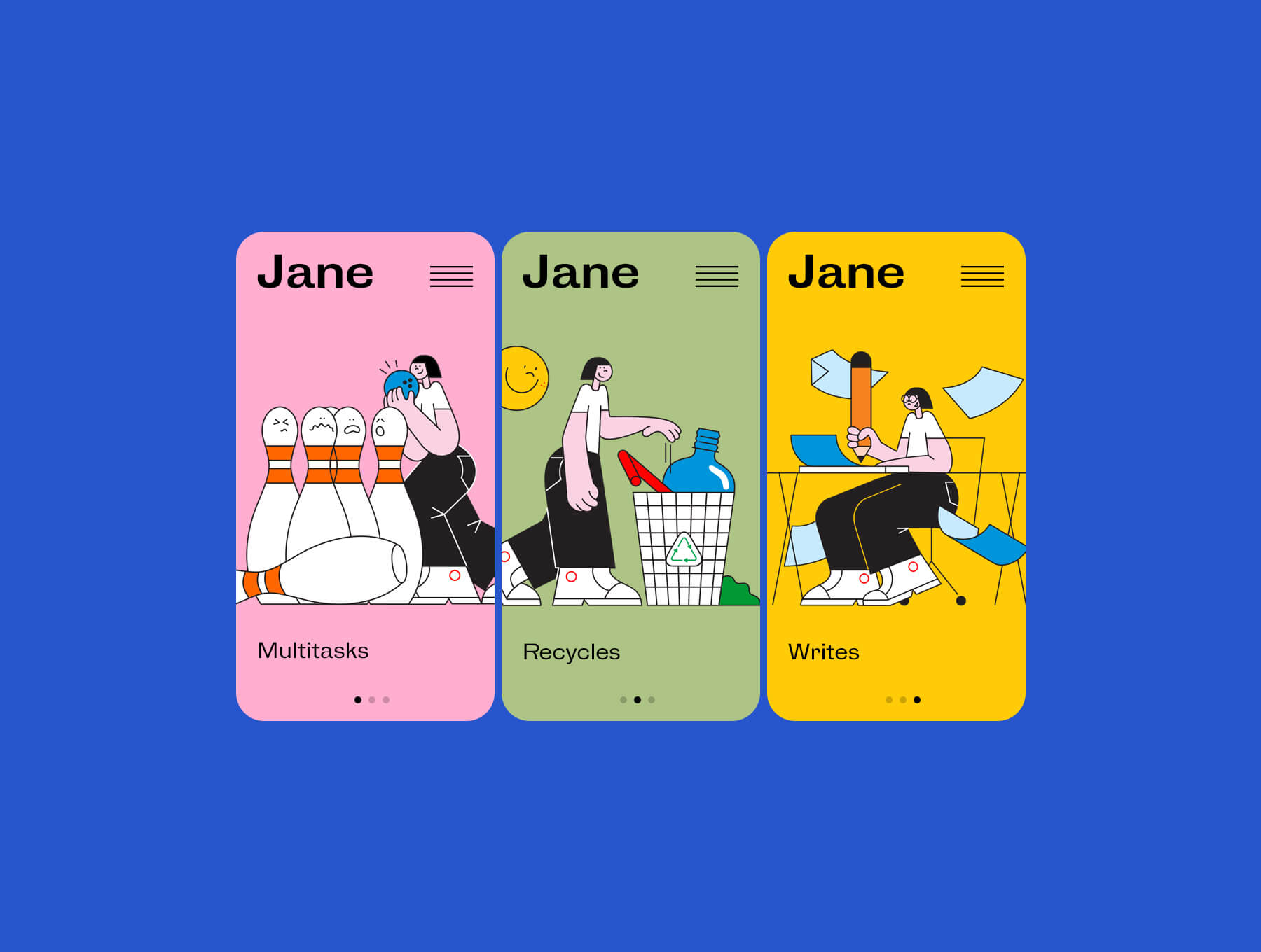 创意插图素材模板素材Jane – illustration pack插图7