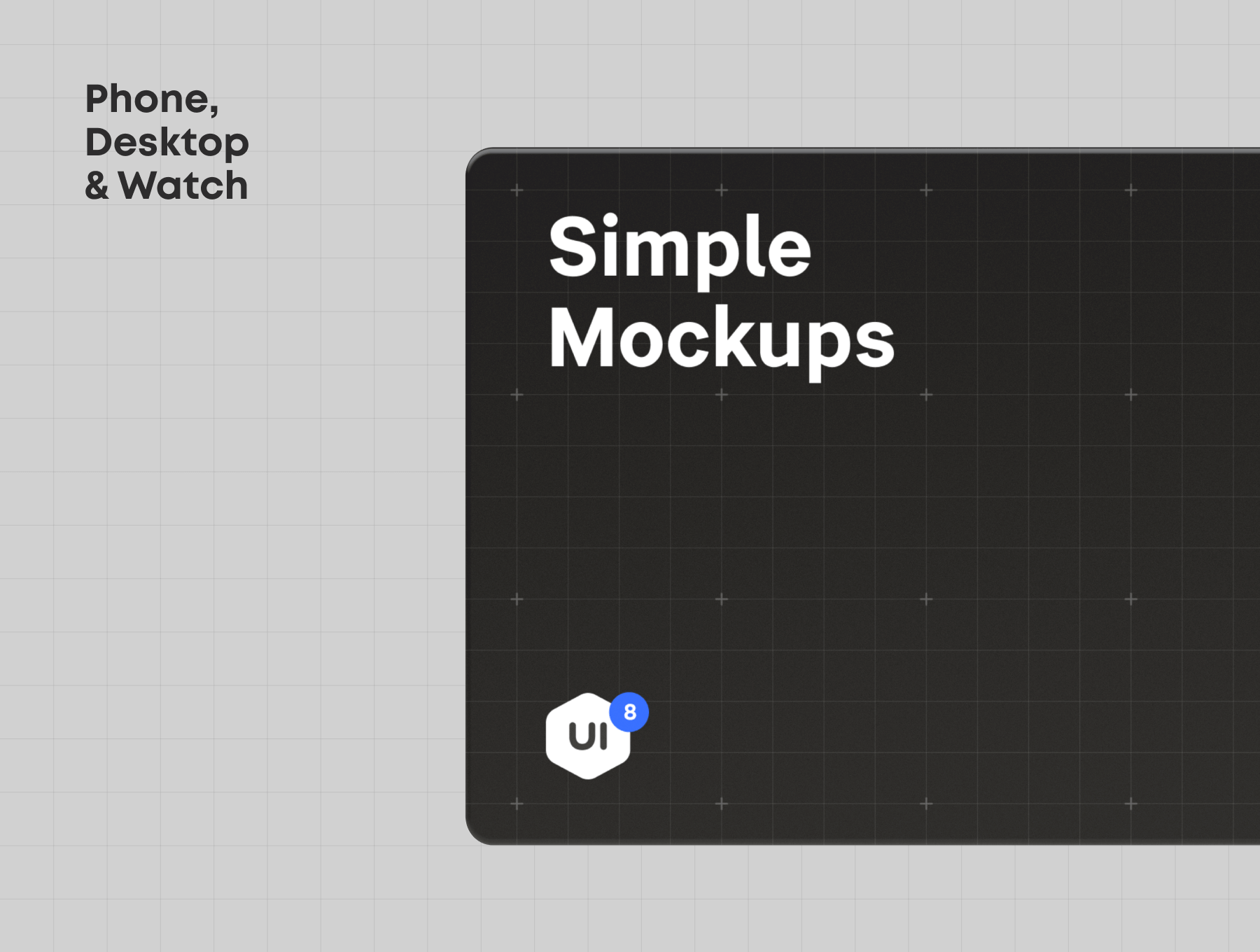 UI作品包装素材模板下载Simple Mockups 2.0插图1