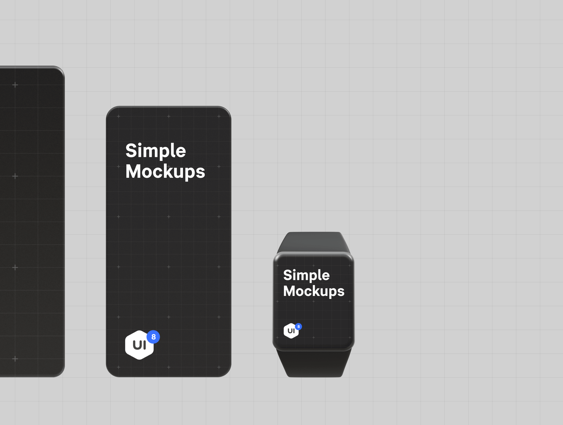 UI作品包装素材模板下载Simple Mockups 2.0插图2