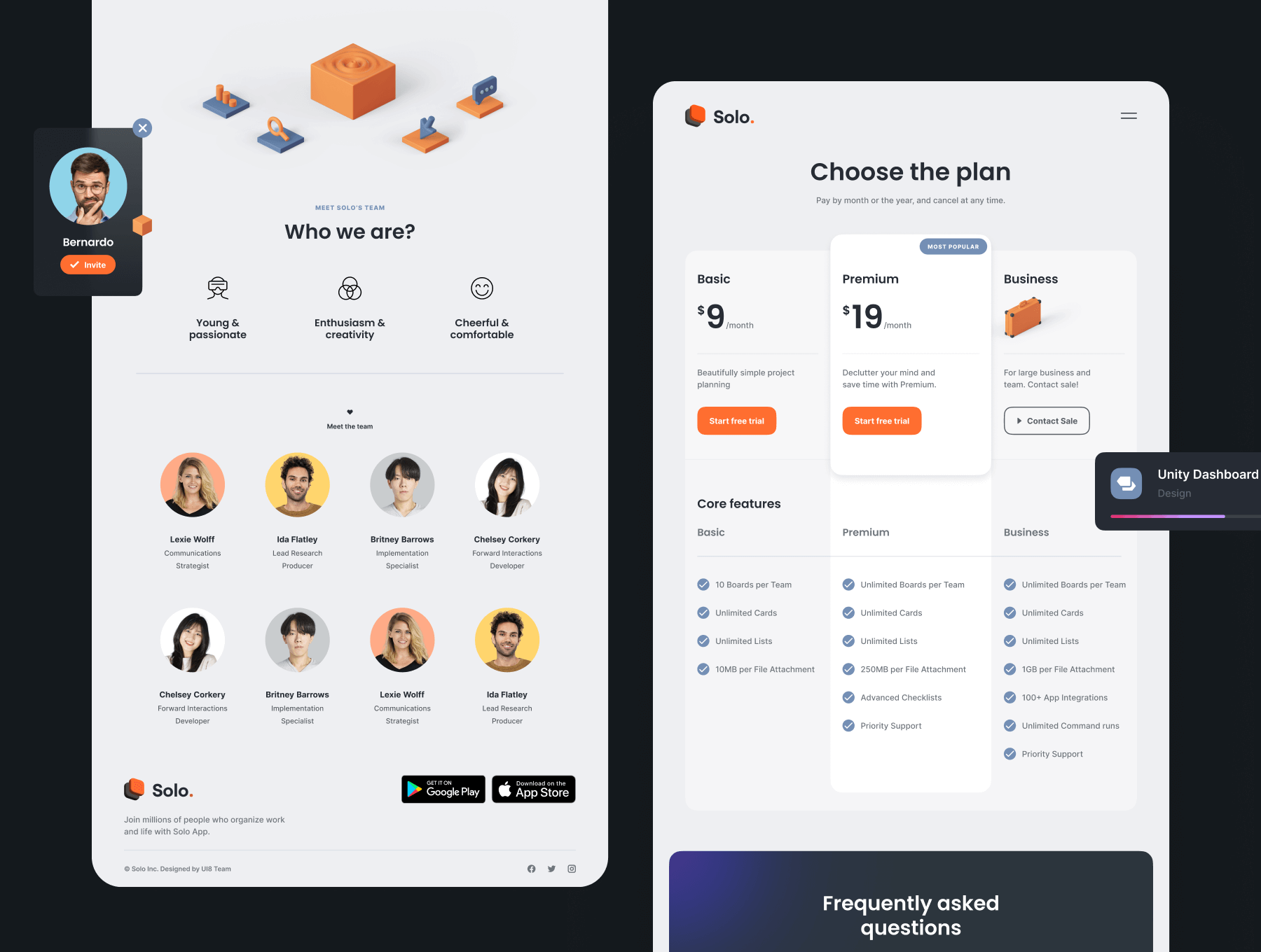 登陆页面工具包素材模版素材Solo SaaS Landing Page Kit插图4