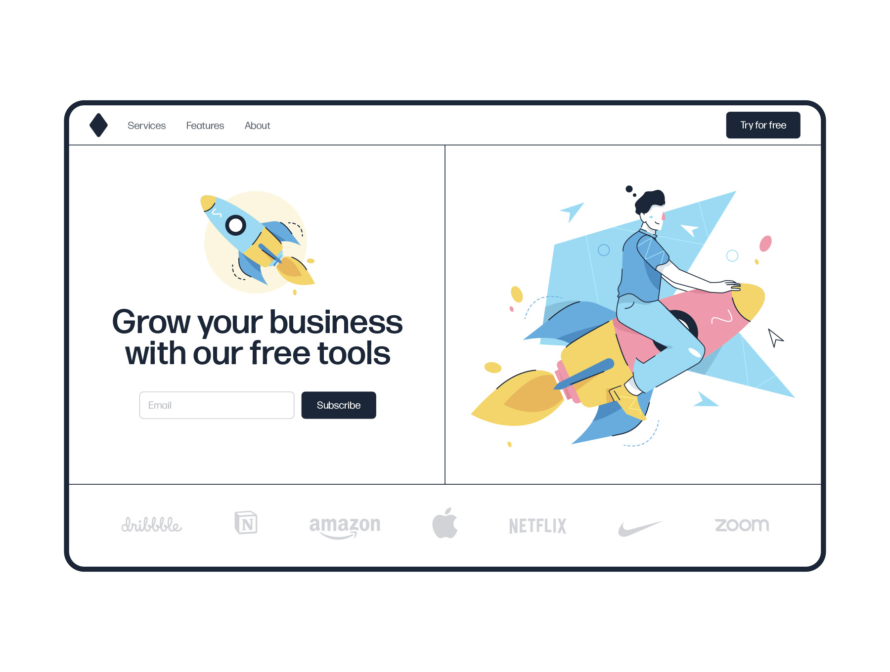 20 幅关于办公室工作场景插图素材Work Hard Illustrations插图4