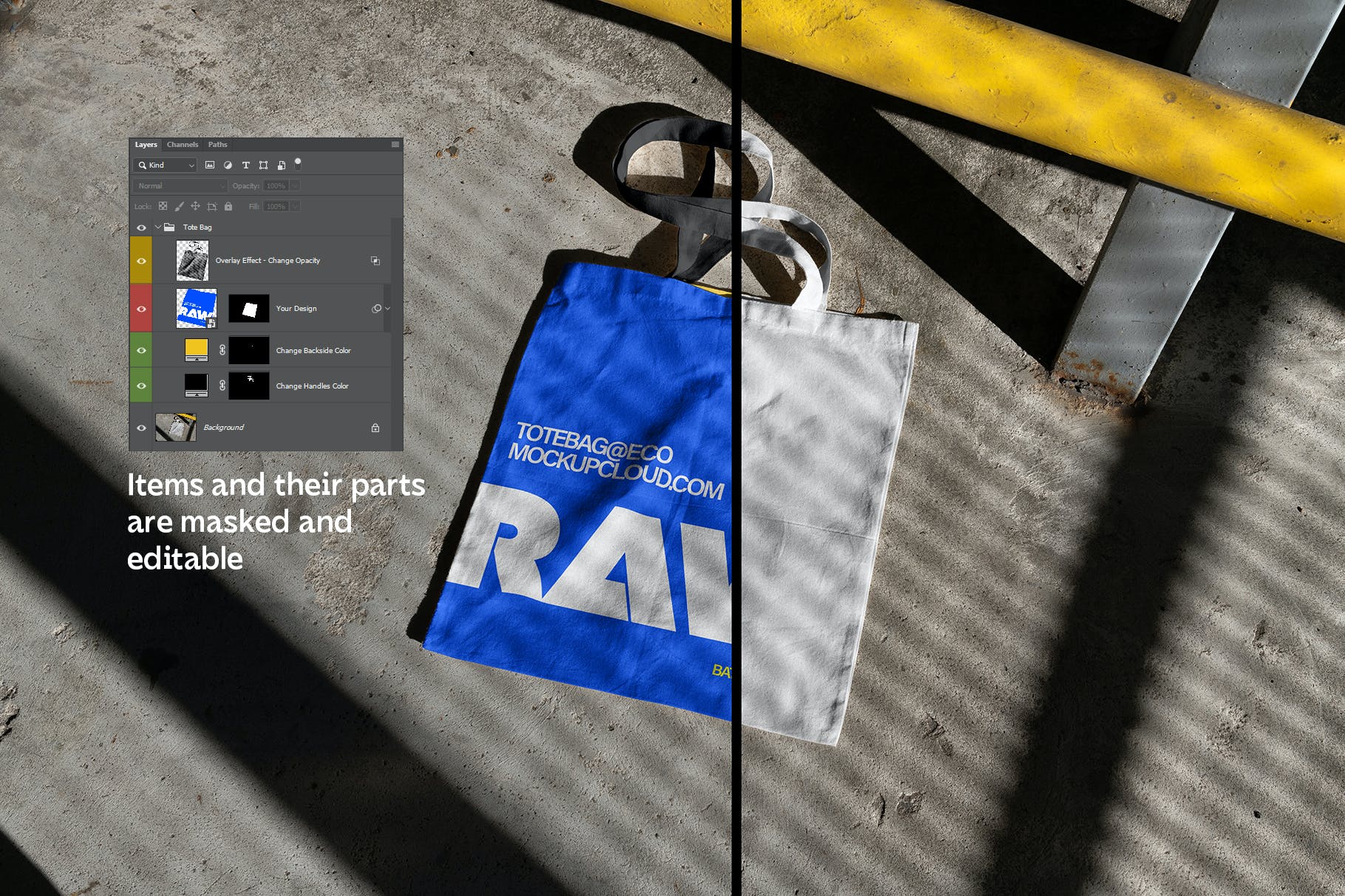 Raw Tote Bag Mockups  EDGVBRD插图1