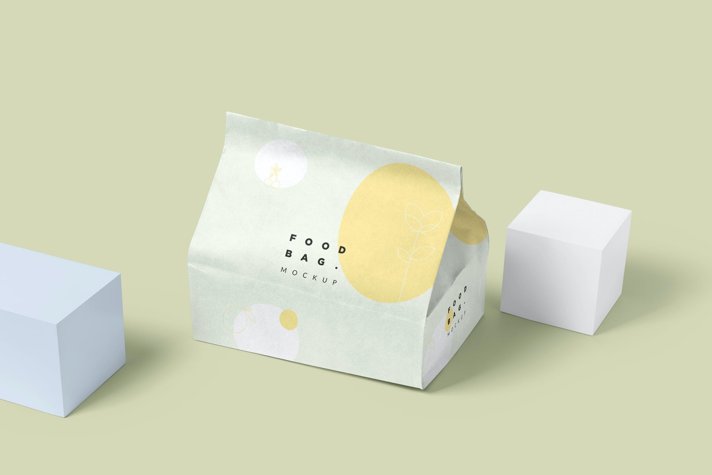 纸质食品袋实物模型Paper Food Bag Mockups  RWBD9AN插图