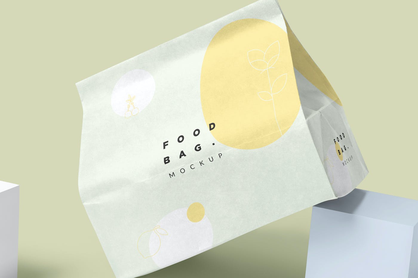 纸质食品袋实物模型Paper Food Bag Mockups  RWBD9AN插图3