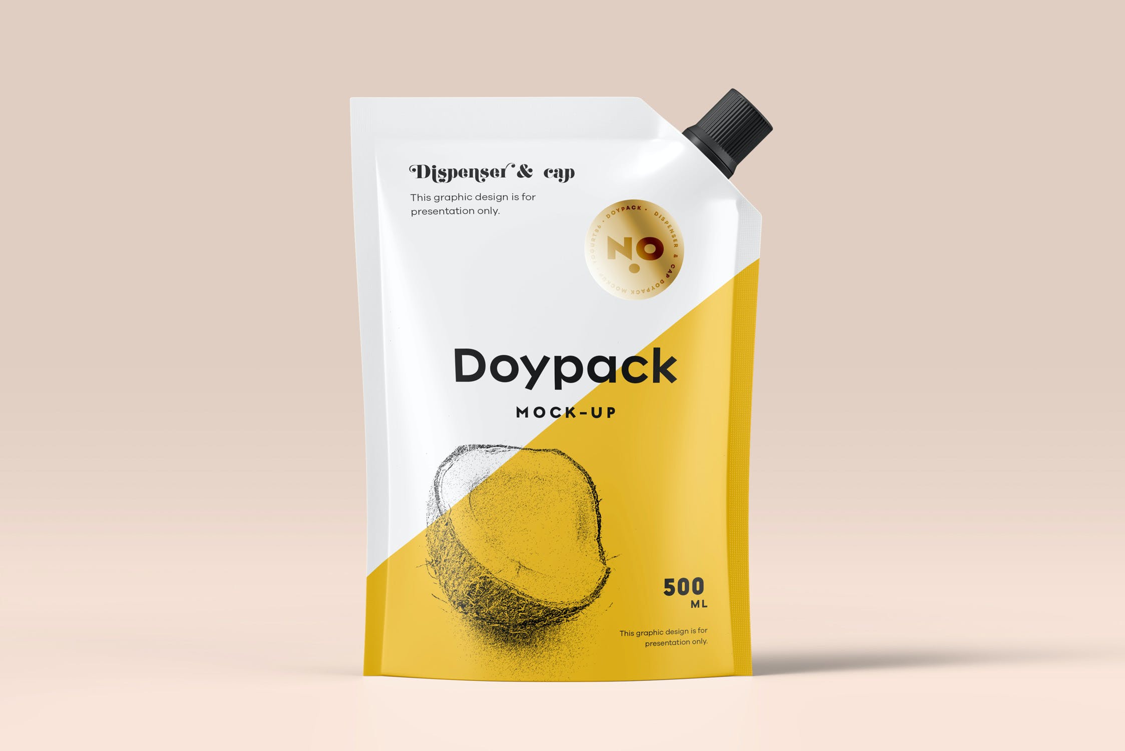 固体饮料包装袋食品包装袋模板样机Doypack Mock-up 5  UKZS3E5插图1