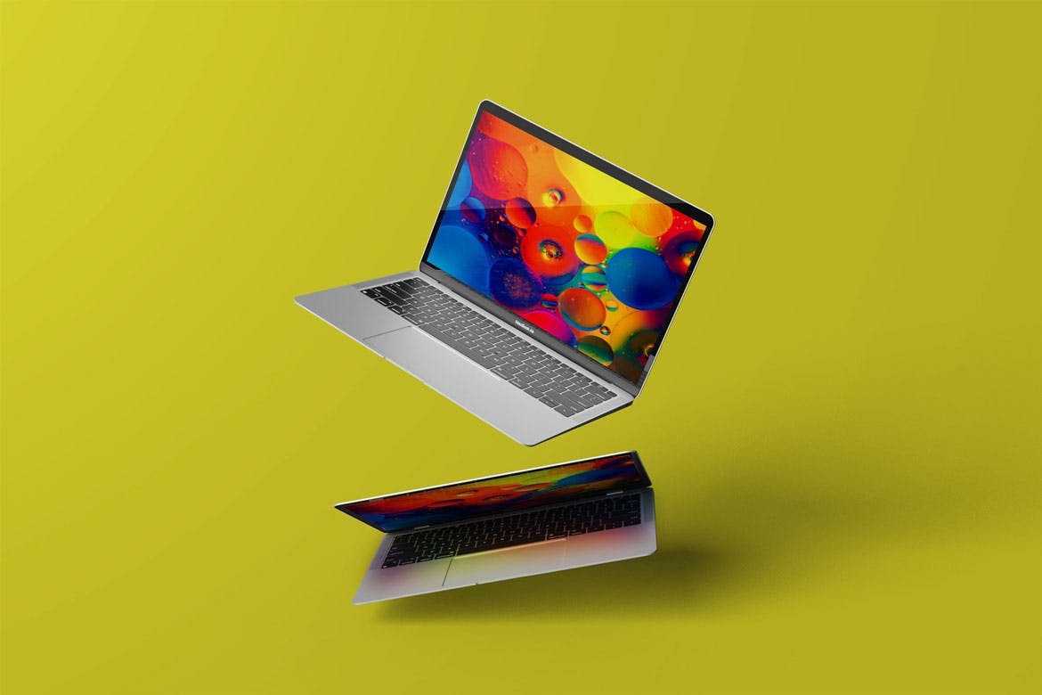 笔记本电脑设备实物模型Laptop Device Mock-Up  3KXF2PX插图1