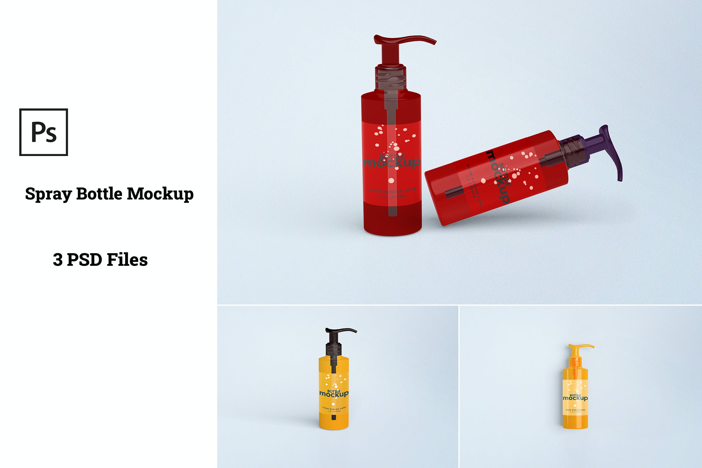 喷雾瓶实物模型Spray Bottle Mockups  2E5KAXP插图2