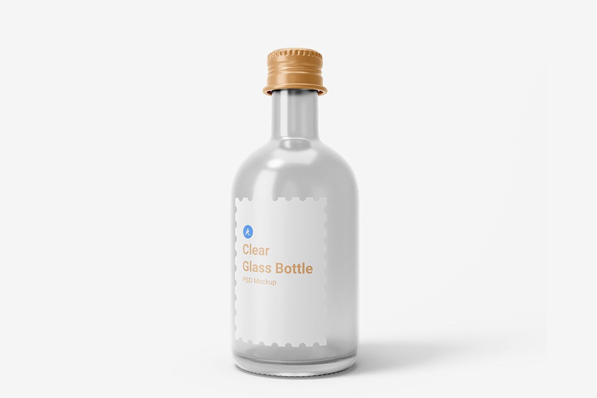 带铝制螺丝的透明玻璃饮料瓶Clear Glass Drink Bottle With Aluminium Screw Cap   X6PFEGP插图1