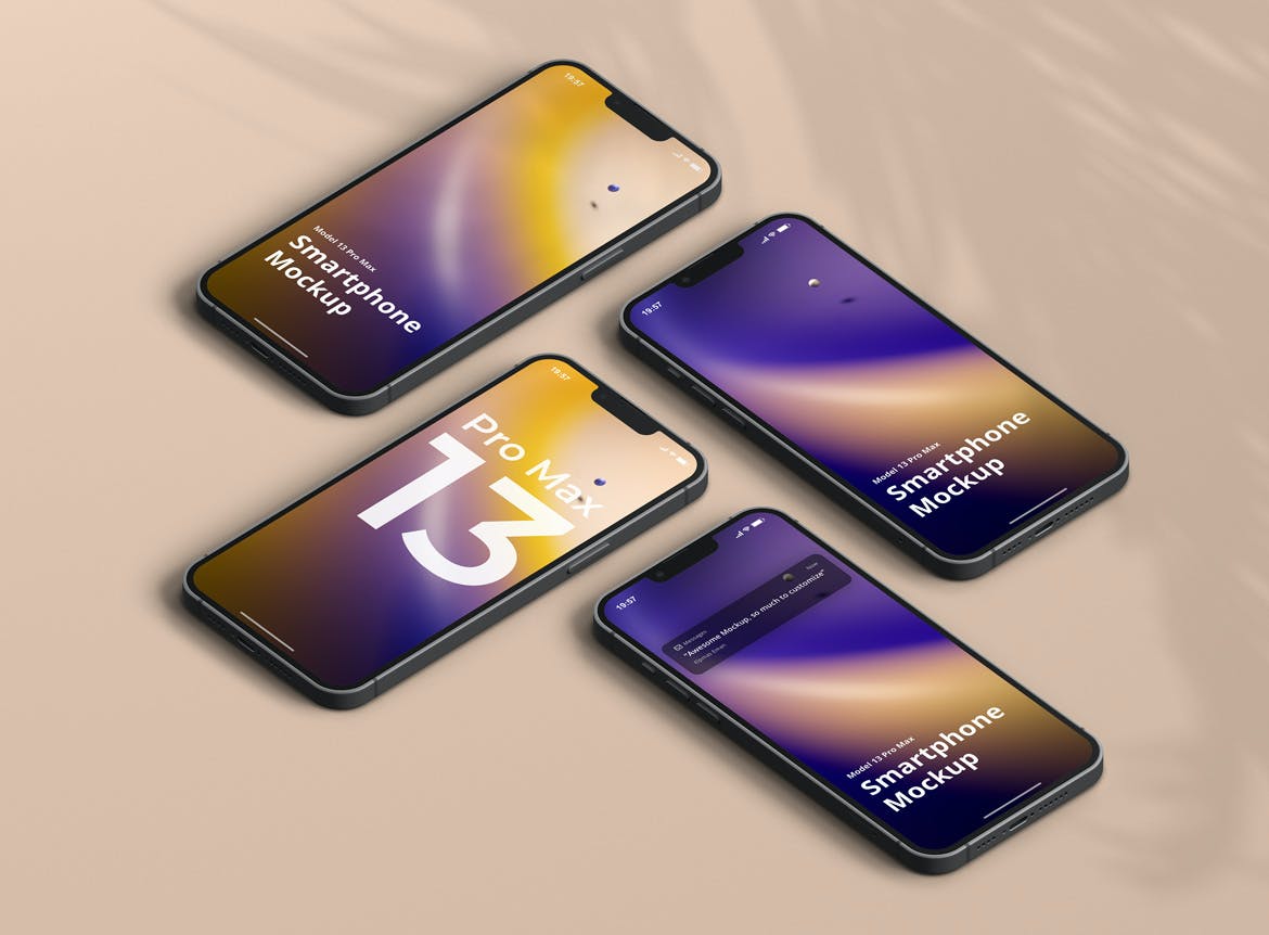 手机13 Pro Max实物模型Phone 13 Pro Max Mockup  SCNFULY插图9