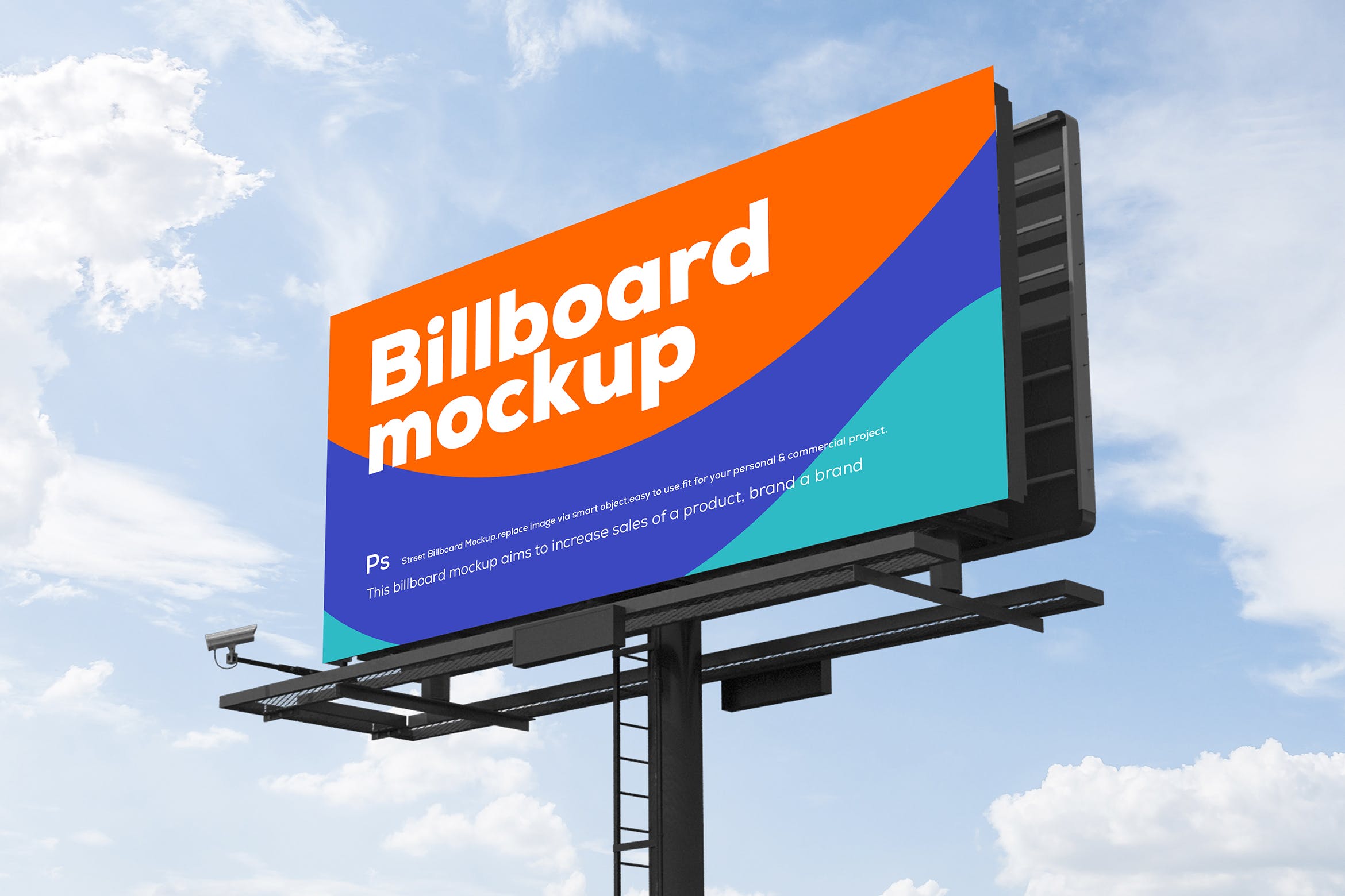 广告牌实物模型Billboard Mockup  YP2SZBK插图