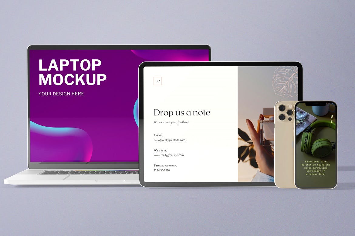 多设备响应实体模型样机模板Multi Device Responsive Mockups   G9TEBS6插图3