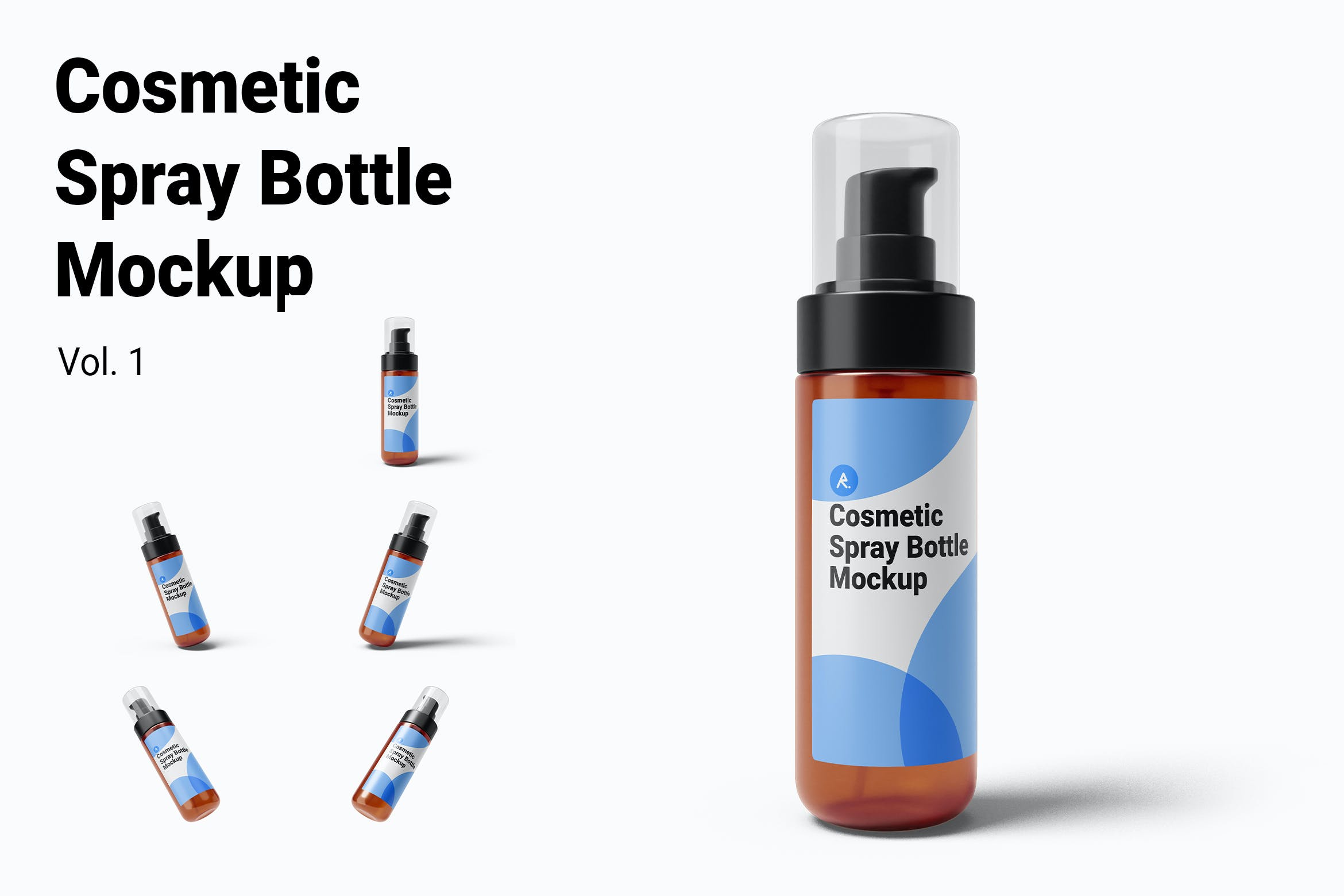 化妆品喷雾瓶实物模型Cosmetic Spray Bottle Mockup Vol.1  AQLFEN5插图