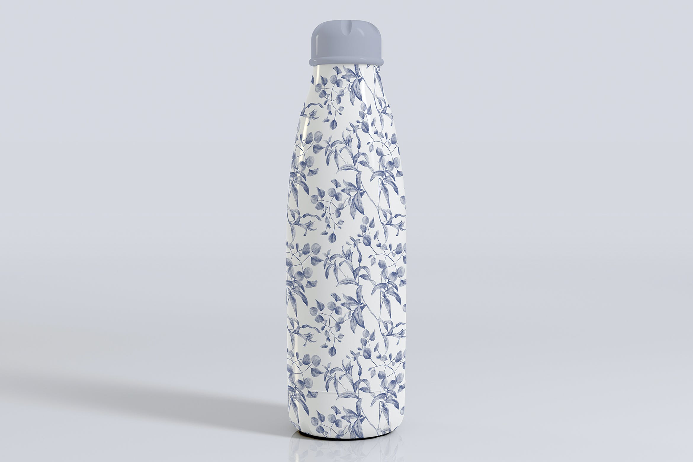 不锈钢瓶模型模板素材Stainless Steel Bottle Mockup   V8MEYSJ插图