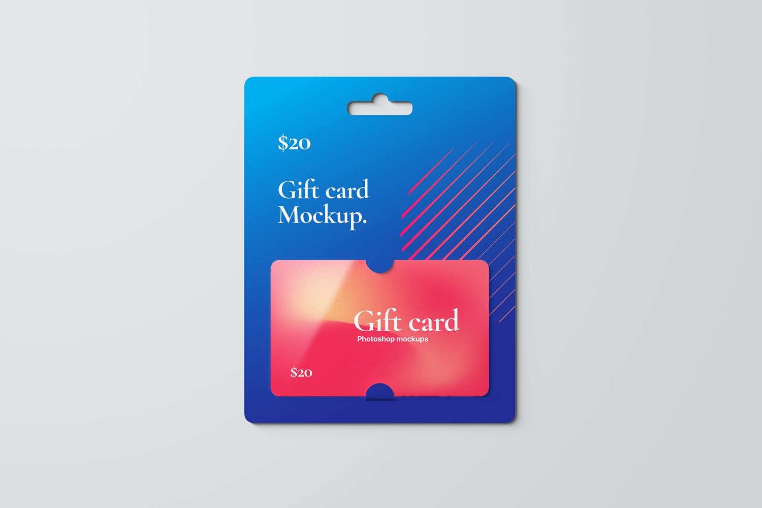 礼品卡实物模型样机模板素材Gift Card Mockups  BKQLXLX插图1