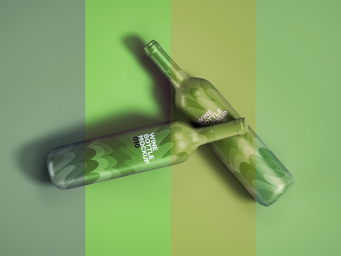 酒瓶模型样机素材下载Wine Bottle Mockup 010  RHJ6B6A插图4