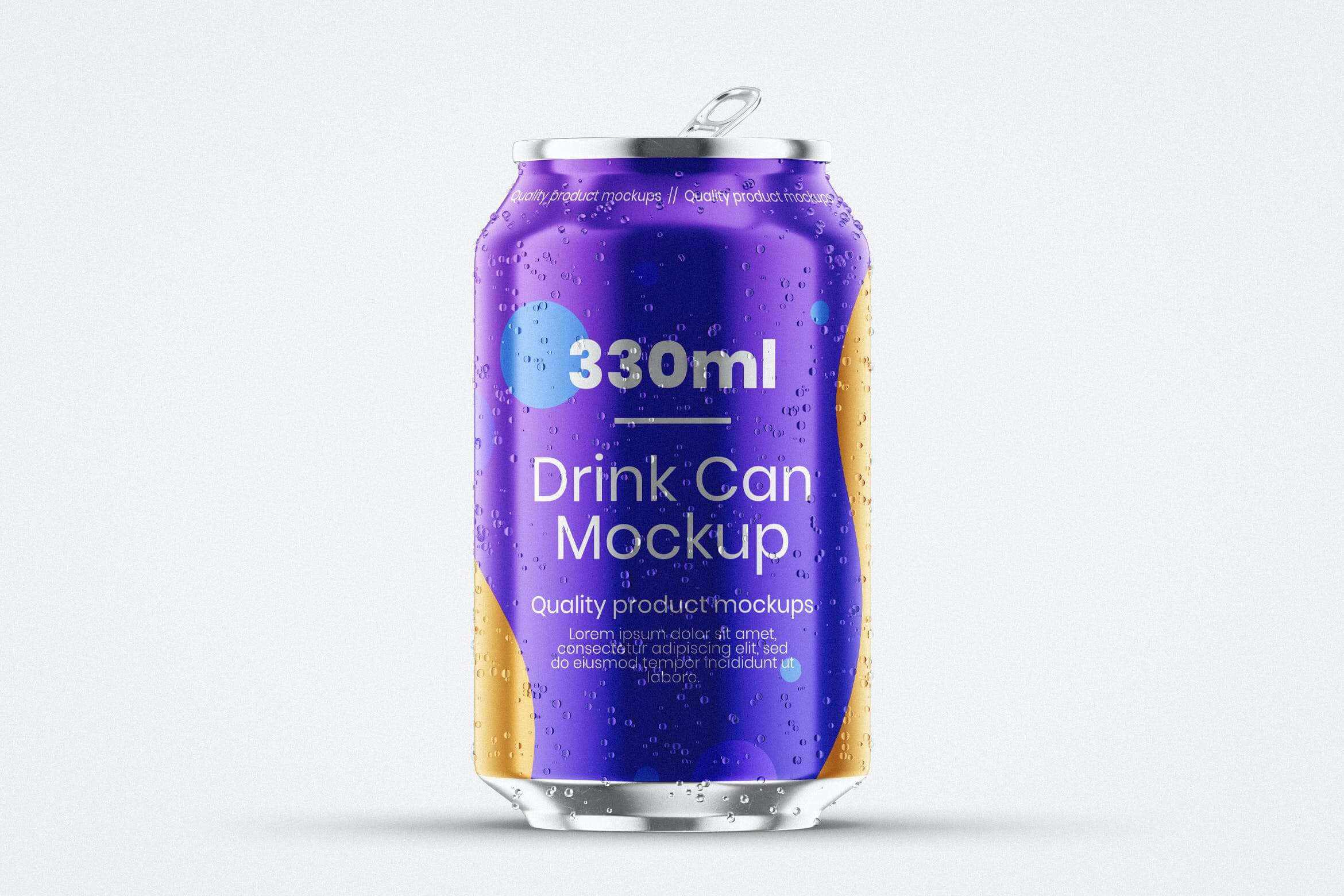 饮料罐实物模型模板素材样机Drink Can Mockup Template  NZMBTKE插图