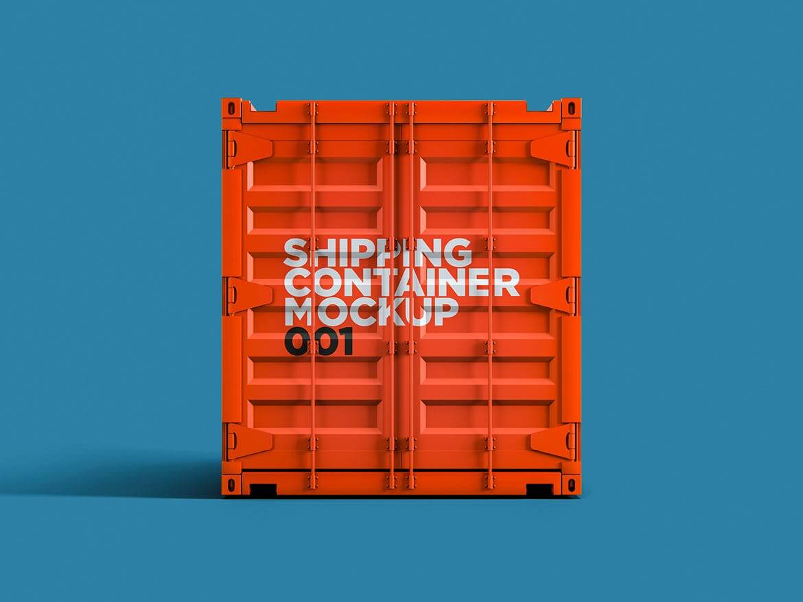 运输集装箱实物模型Shipping Container Mockup 001  L9577HN插图1