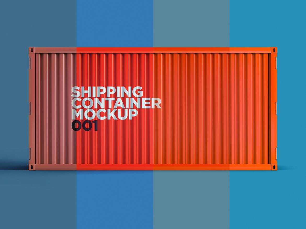 运输集装箱实物模型Shipping Container Mockup 001  L9577HN插图4