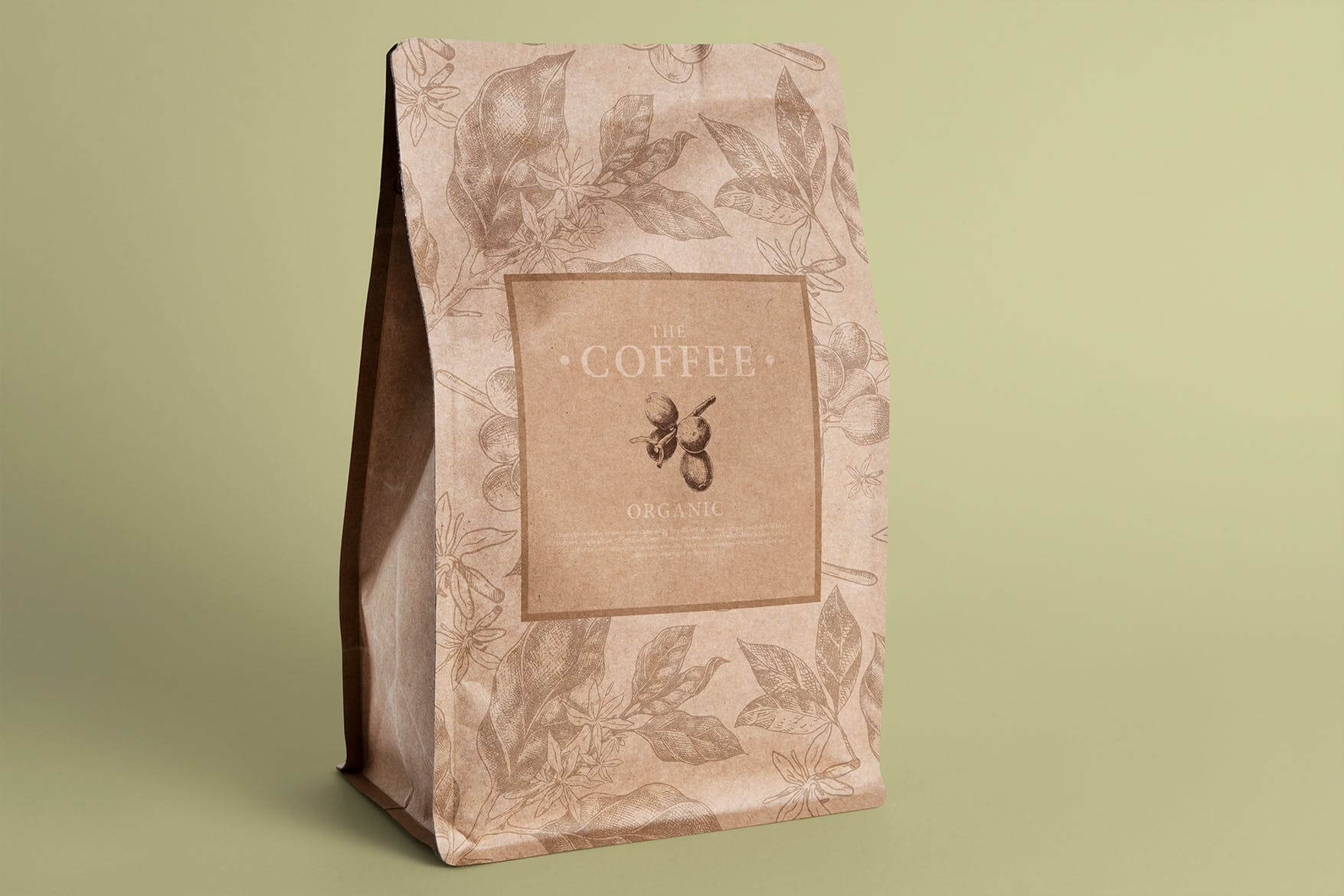 咖啡工艺袋实物模型素材下载Coffee Craft Bag Mockup  PNXJB5V插图2