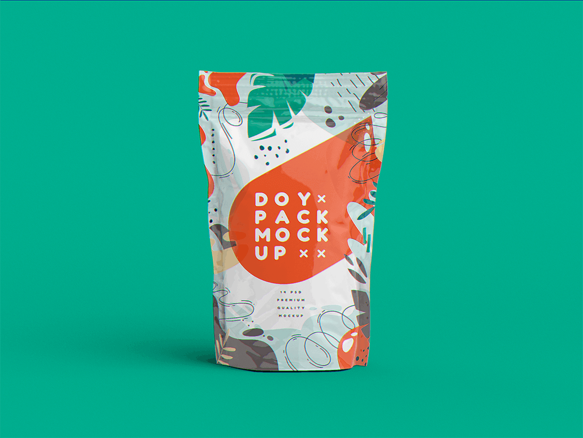 食品包装袋模板素材下载Doypack MockUp  754JETB插图1