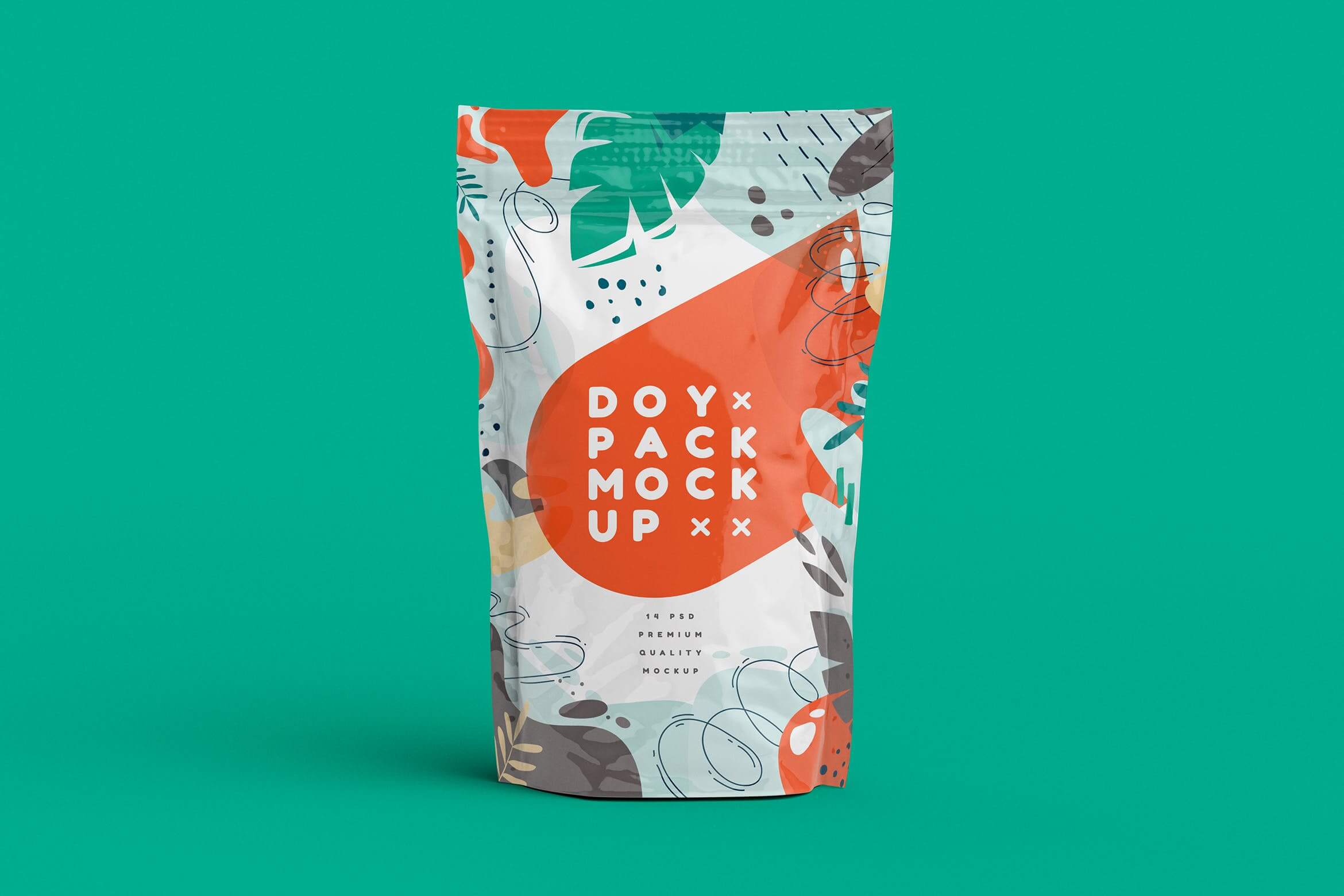 食品包装袋模板素材下载Doypack MockUp  754JETB插图