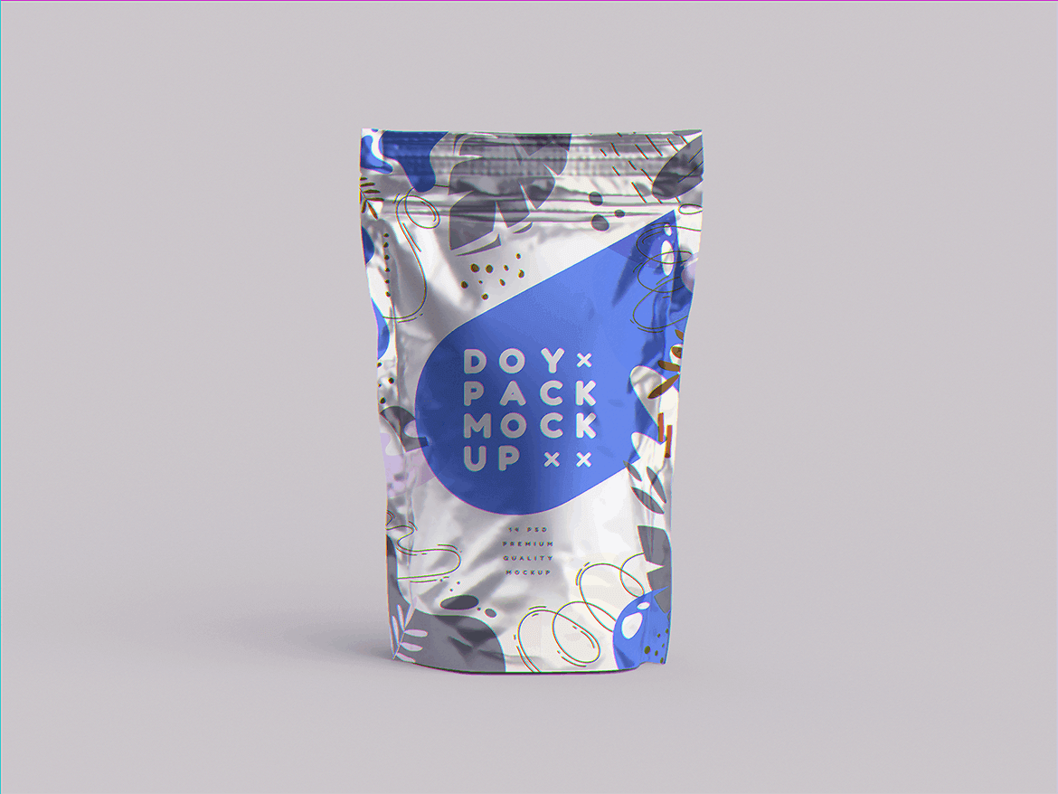 食品包装袋模板素材下载Doypack MockUp  754JETB插图2