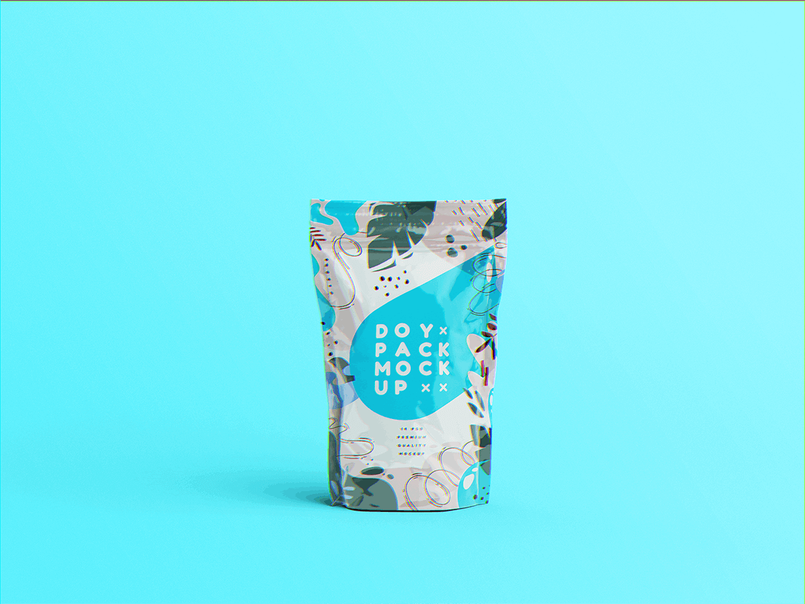 食品包装袋模板素材下载Doypack MockUp  754JETB插图4