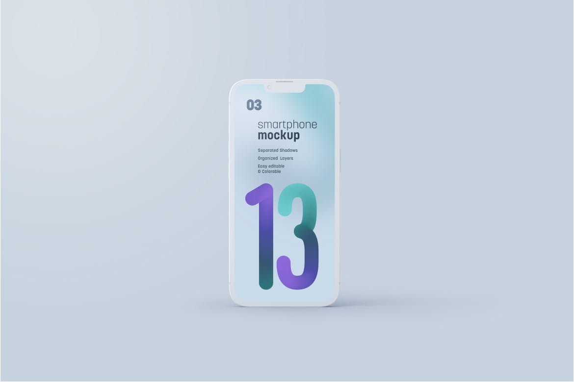 iPhone 13 Pro粘土模型套装素材iPhone 13 Pro Clay Mockup Set  6FESMXP插图1