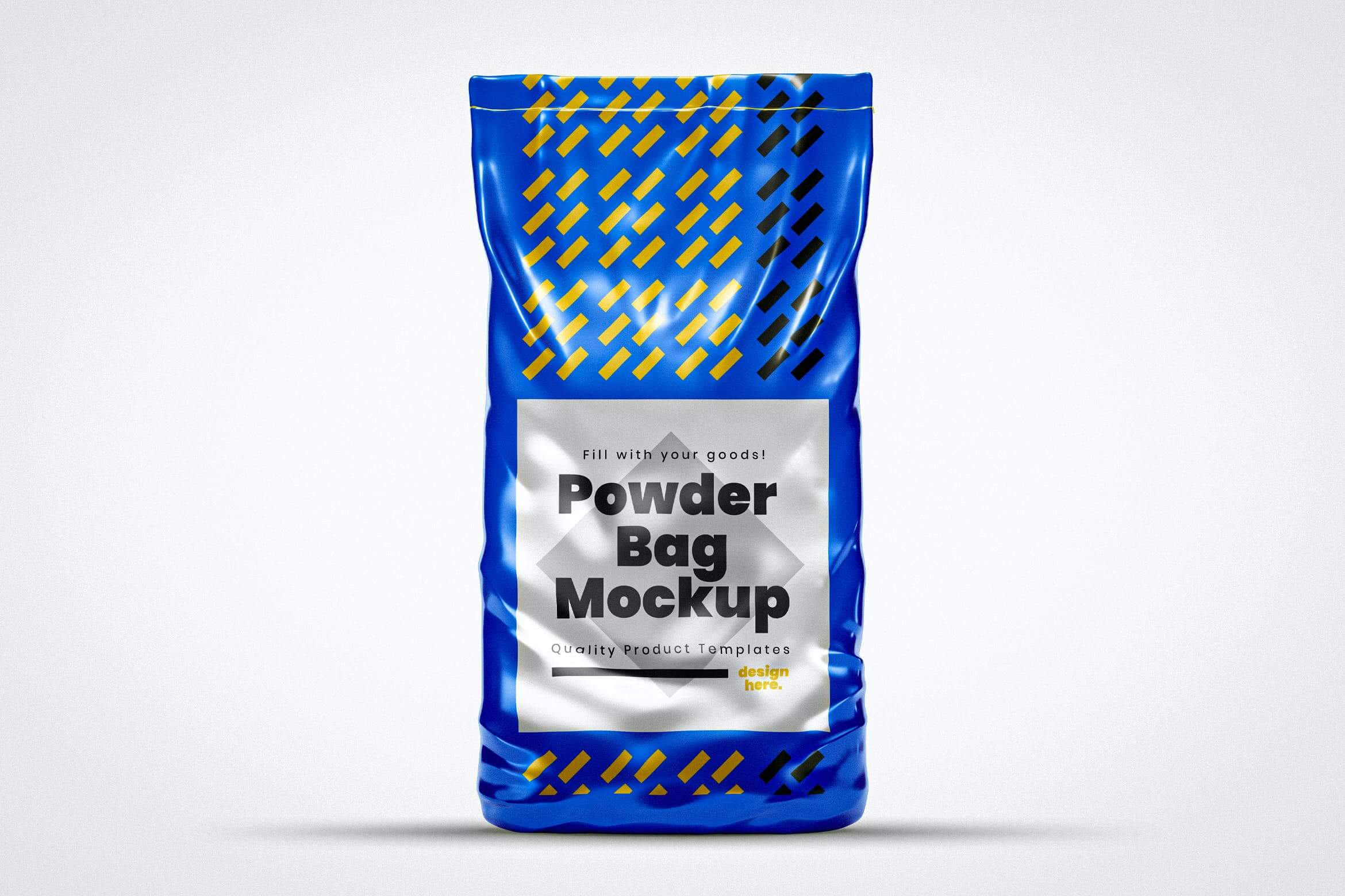 塑料袋模型模板素材Powder Plastic Bag Mockup Template插图