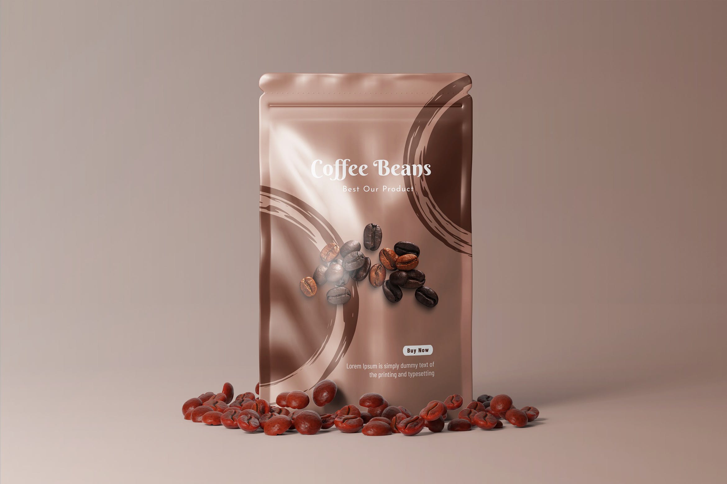 精致咖啡包装样机模板素材Coffee Pouch Packaging Mockups插图