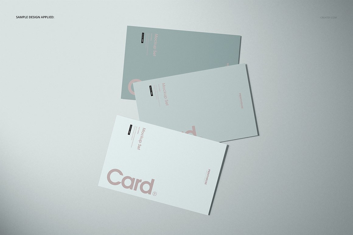 品牌包装卡片名片样机模版素材(PSD)插图3
